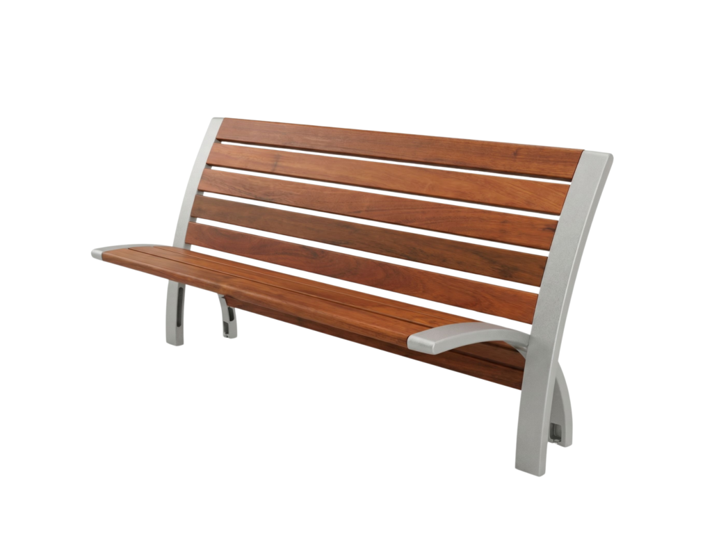 INTERNATIONALE bench with backrest