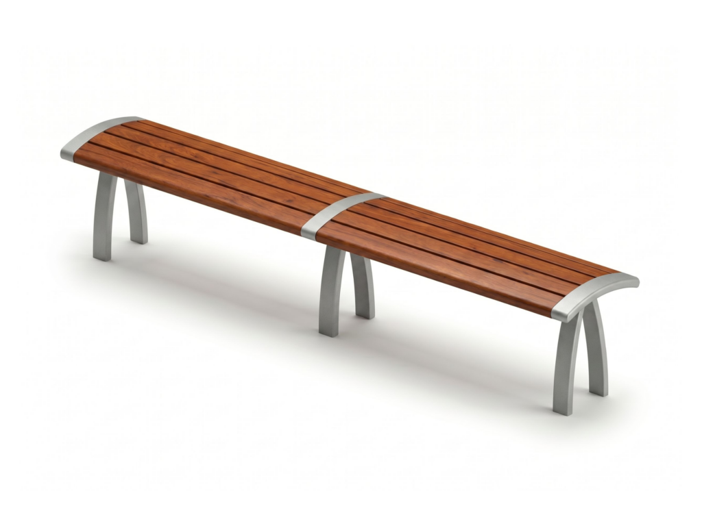 INTERNATIONALE bench 10 feet version without backrest